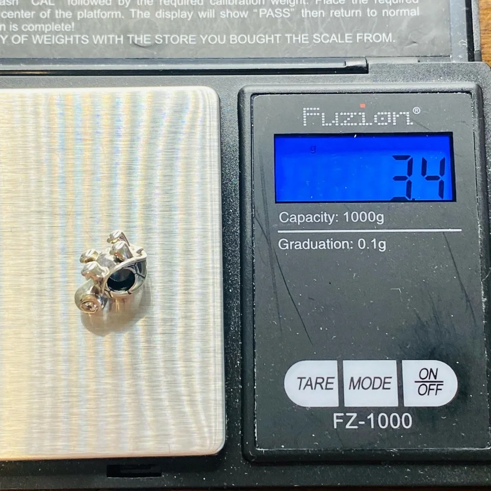 EUC Pandora 797878CZ Sterling Silver Bright Eyed Turtle Animal Charm w/ Clear CZ - Picture 7 of 7